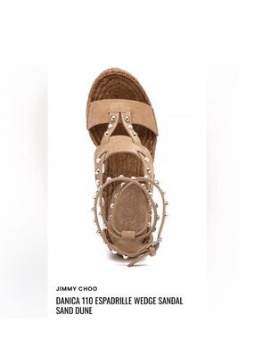 Jimmy Choo Studded Wrap-Strap Women’s Sandals in Beige
